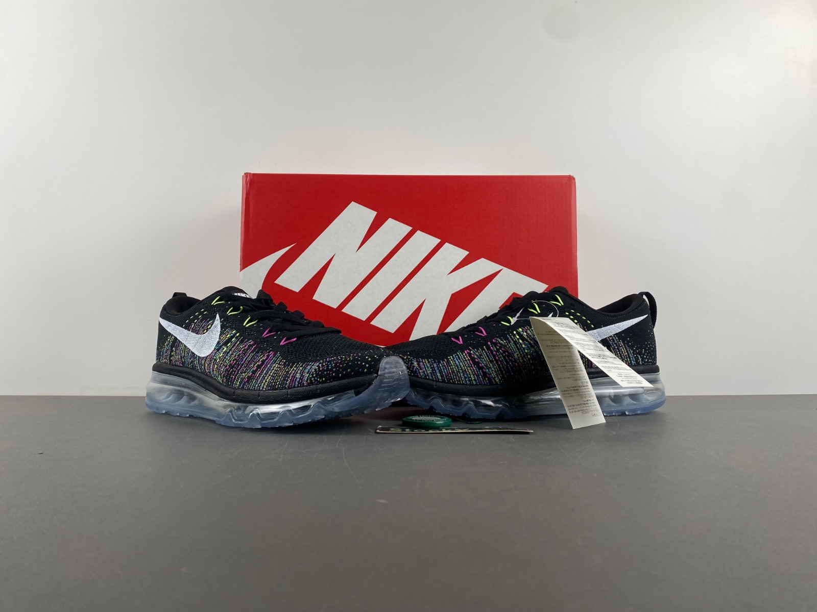 Nike Flyknit Air Max Black Multi-Color Men