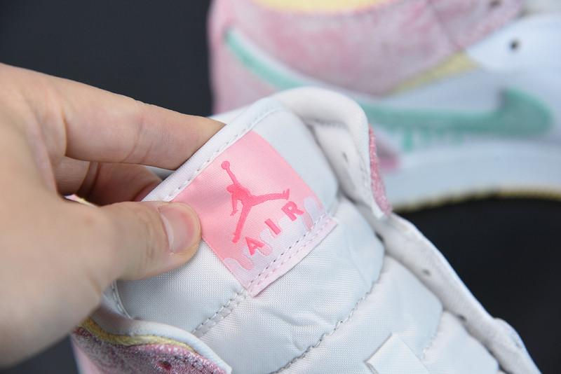 air jordan 1 mid paint drip dd1666-100