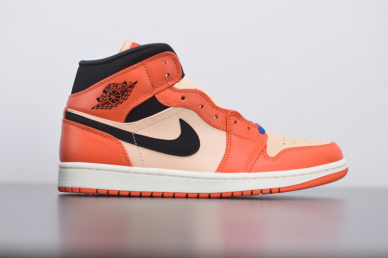 air jordan 1 retro mid se ''team orange'' 852542-800