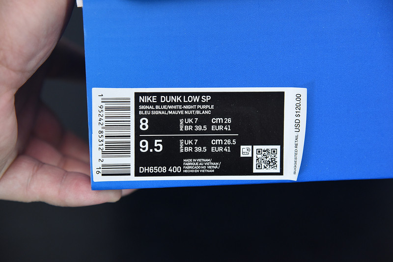 undefeated x nike dunk low ‘royal/purple’ dh6508-400