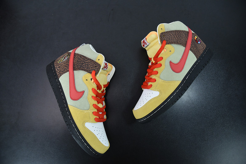 color skates x nike sb dunk high kebab and destroy cz2205-700