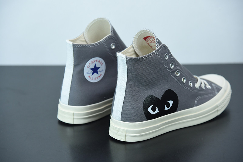 cdg play x converse grey