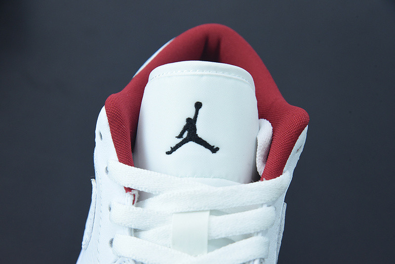 air jordan 1 low gs "white/red" 553560-164