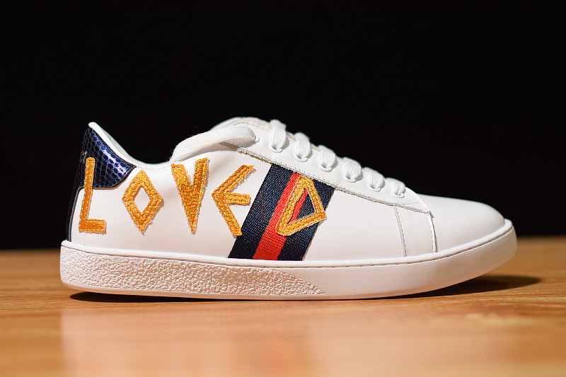 g*u*i ace embroidered low-top sneaker