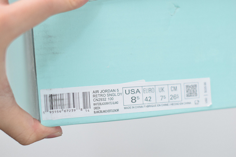 air jordan 5 island green cn2932-100