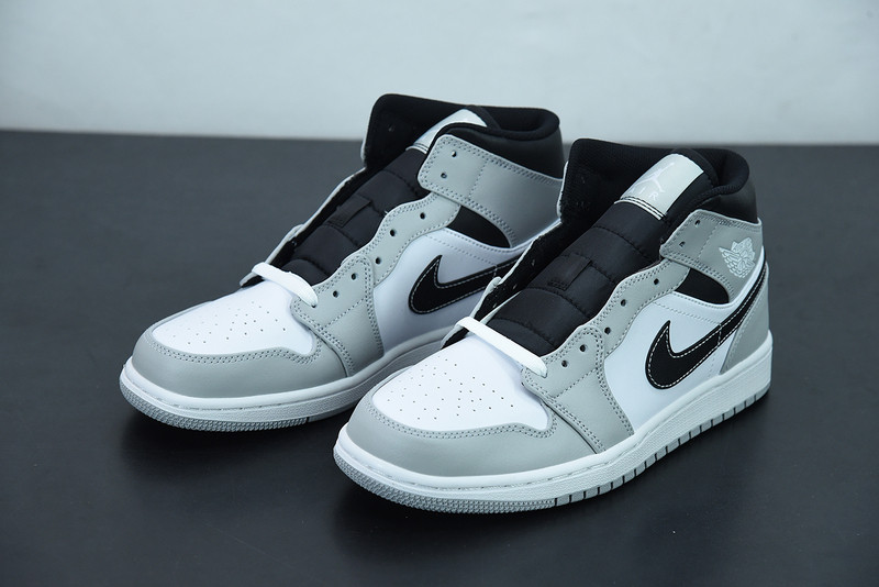 air jordan 1 mid light smoke grey 554724-078