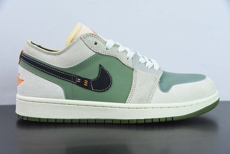 air jordan 1 low craft se “light olive” fd6819-300