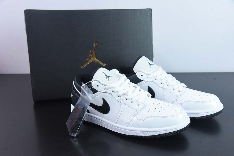 air jordan 1 low white black 553560-132