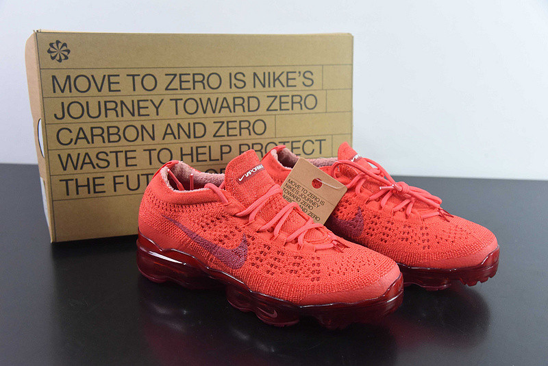 nike air vapormax 2023 flyknit triple red dv1678-600