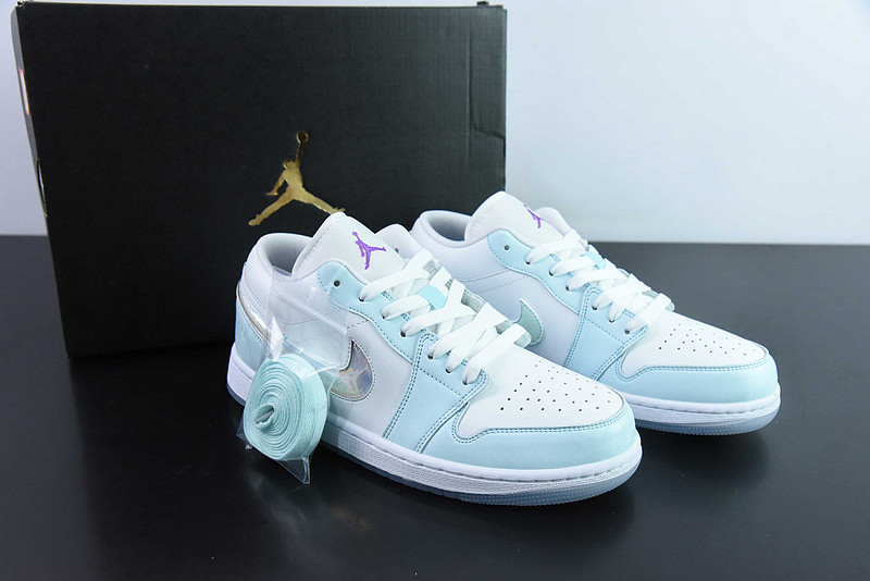 air jordan 1 low se gs aj1 glacier blue white hj3481-491