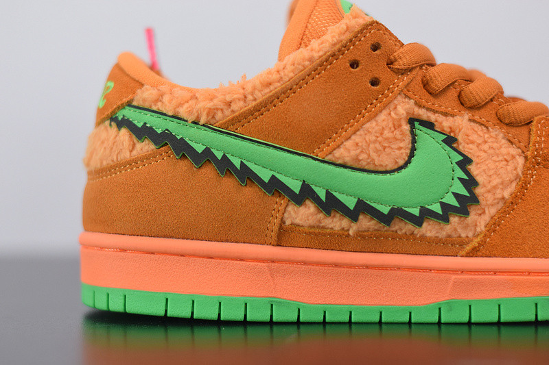 grateful dead x nike sb dunk low “orange bear” cj5378-800