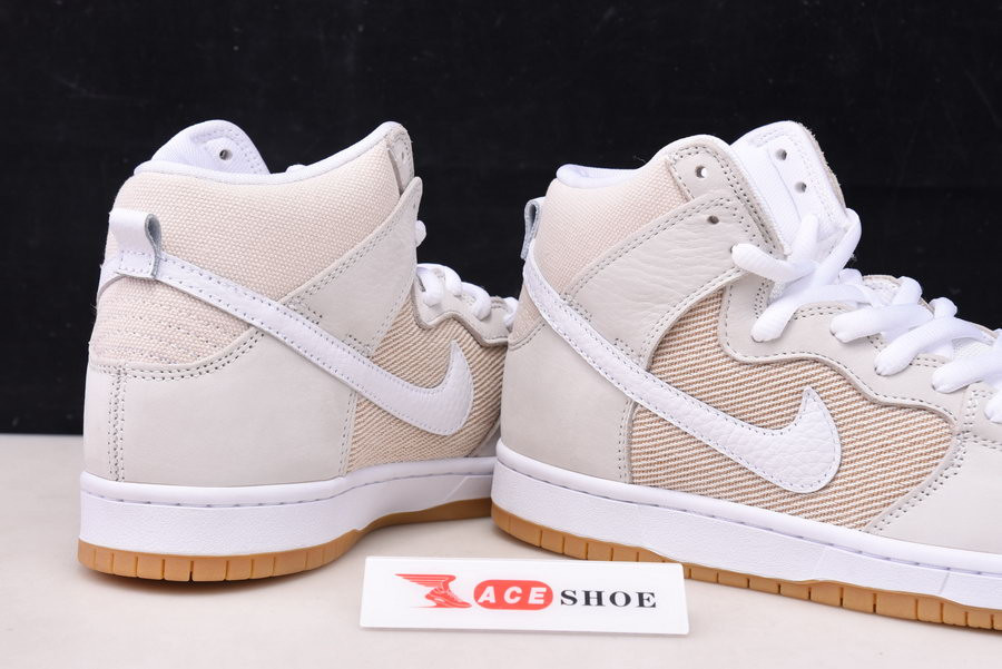 nike sb dunk high pro iso orange label unbleached natural da9626-100