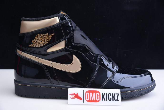 air jordan 1 retro high og “black gold” 555088-032
